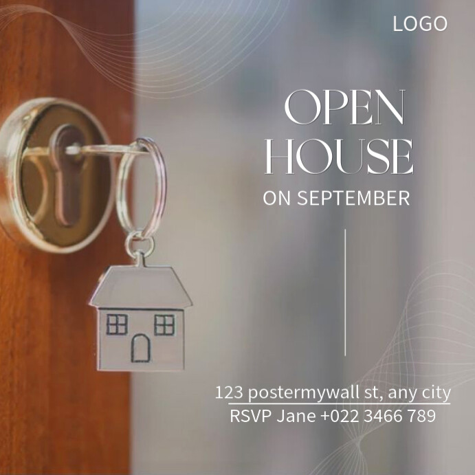 Open House | Discover Your New Home | Property Viewing Event Instagram Post template